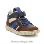 Kickers wincky cdt marrom azul marinho V24TH993 crianças