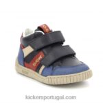 Kickers wincky vel azul marinho vermelho V24TH1002 crianças