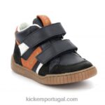 Kickers wincky vel black camel navy V24TH1004 crianças