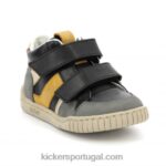 Kickers wincky vel cinza amarelo preto V24TH1003 crianças