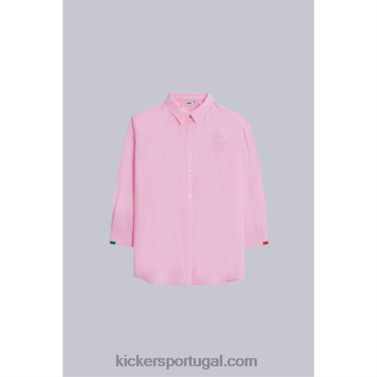 Kickers camisa vestido rosa V24TH1048 unissex