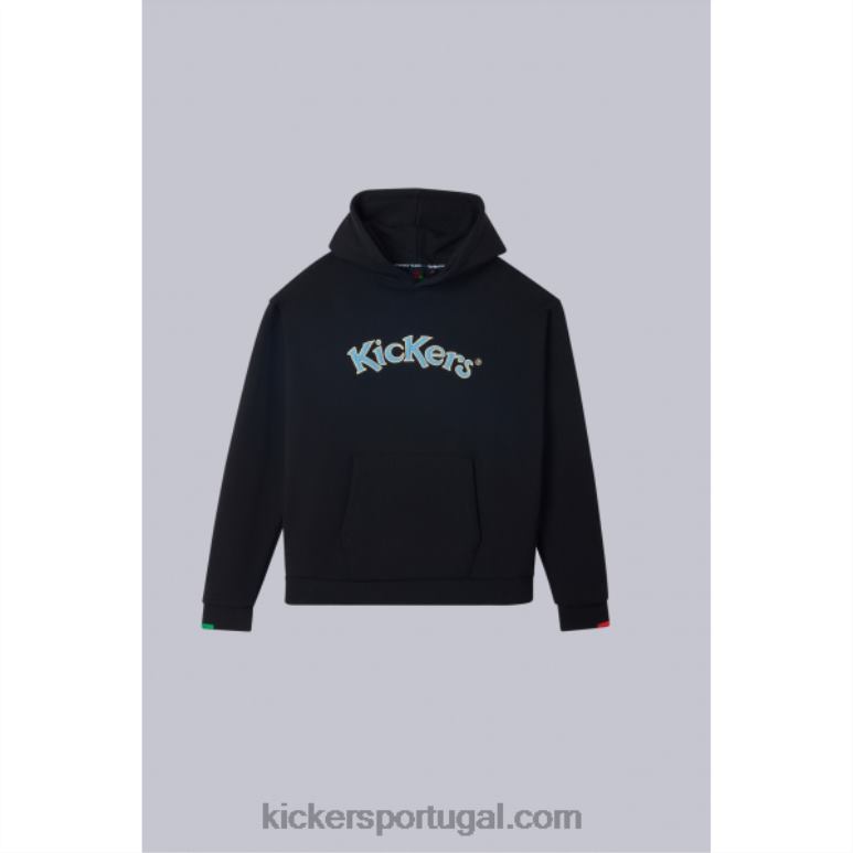 Kickers moletom preto V24TH1041 unissex