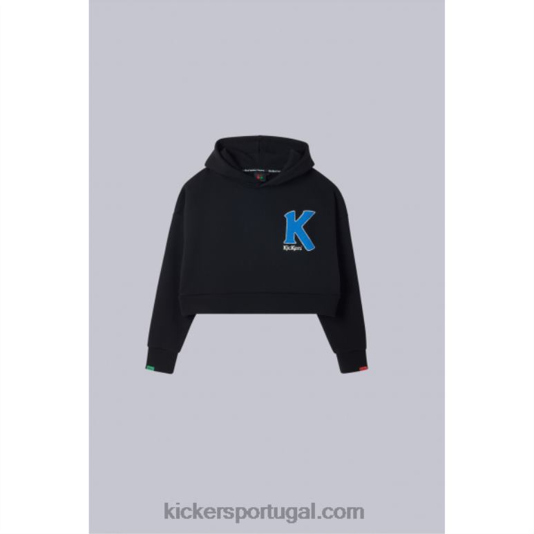 Kickers moletom preto V24TH1067 mulheres