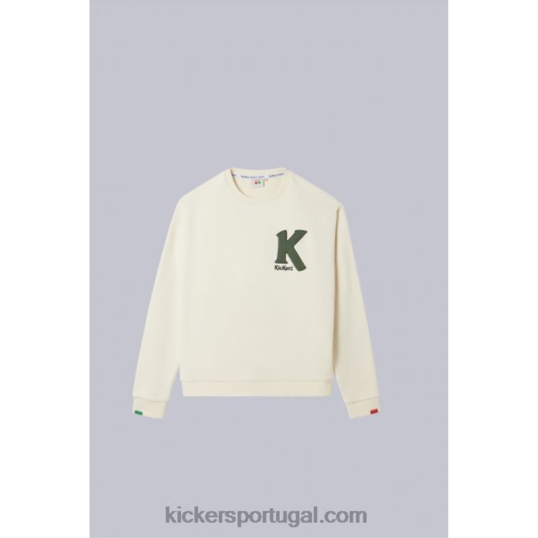 Kickers gola redonda jers bege V24TH1022 unissex