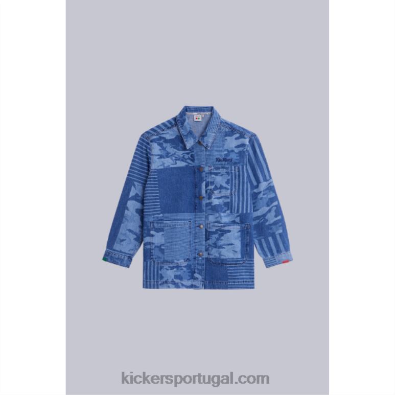 Kickers jaqueta de trabalho azul V24TH1021 unissex