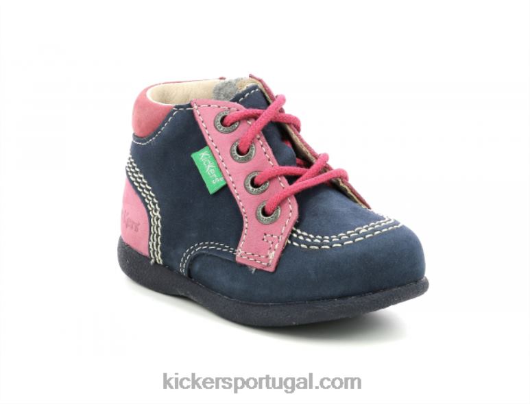 Kickers babystan zip azul marinho tricolor V24TH923 crianças
