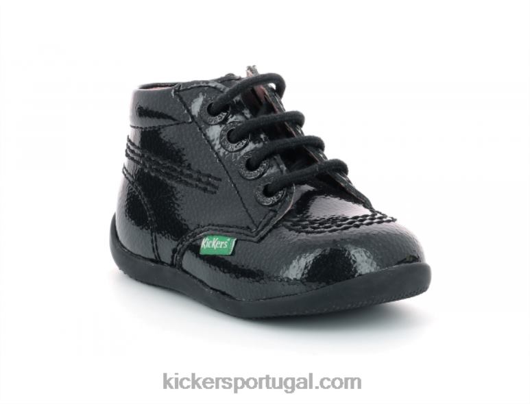Kickers billista zip black perm patente V24TH912 crianças