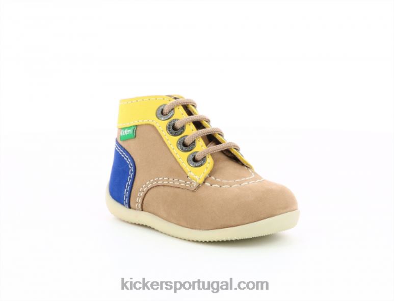 Kickers bombom-2 bege claro V24TH807 crianças