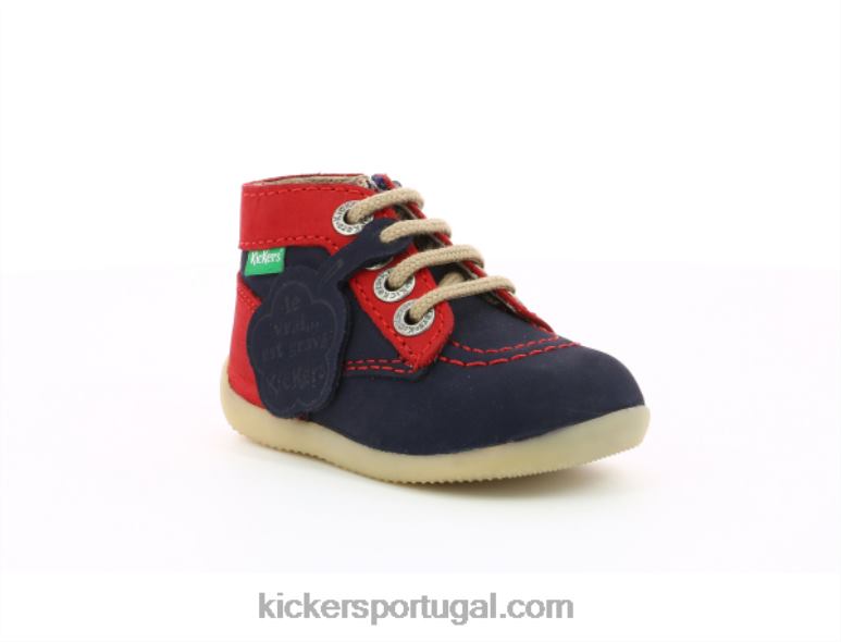 Kickers bonzip-2 marinha outro V24TH899 crianças