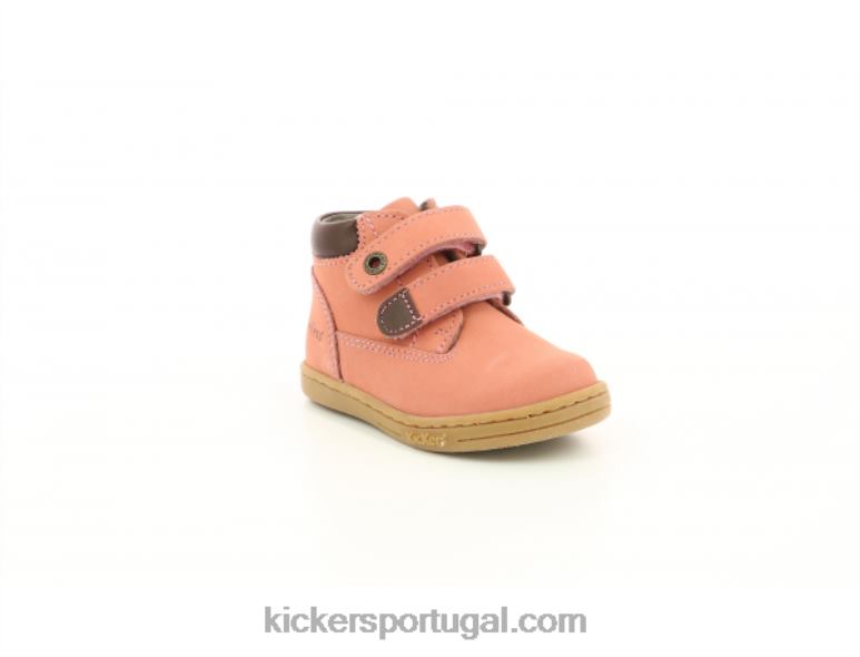 Kickers rosa claro pegajoso V24TH846 crianças
