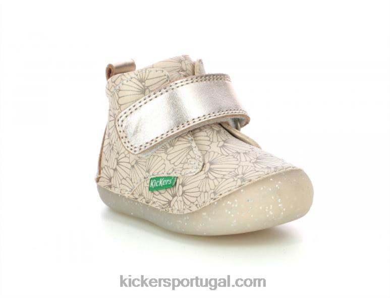 Kickers sabio concha de prata branca V24TH897 crianças