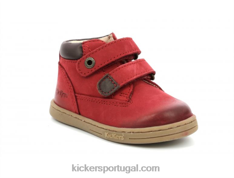 Kickers vermelho pegajoso V24TH918 crianças