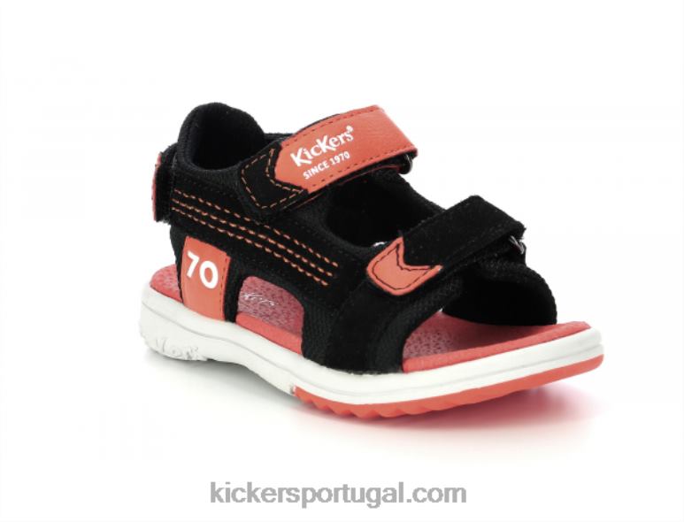 Kickers avião outro preto V24TH639 crianças