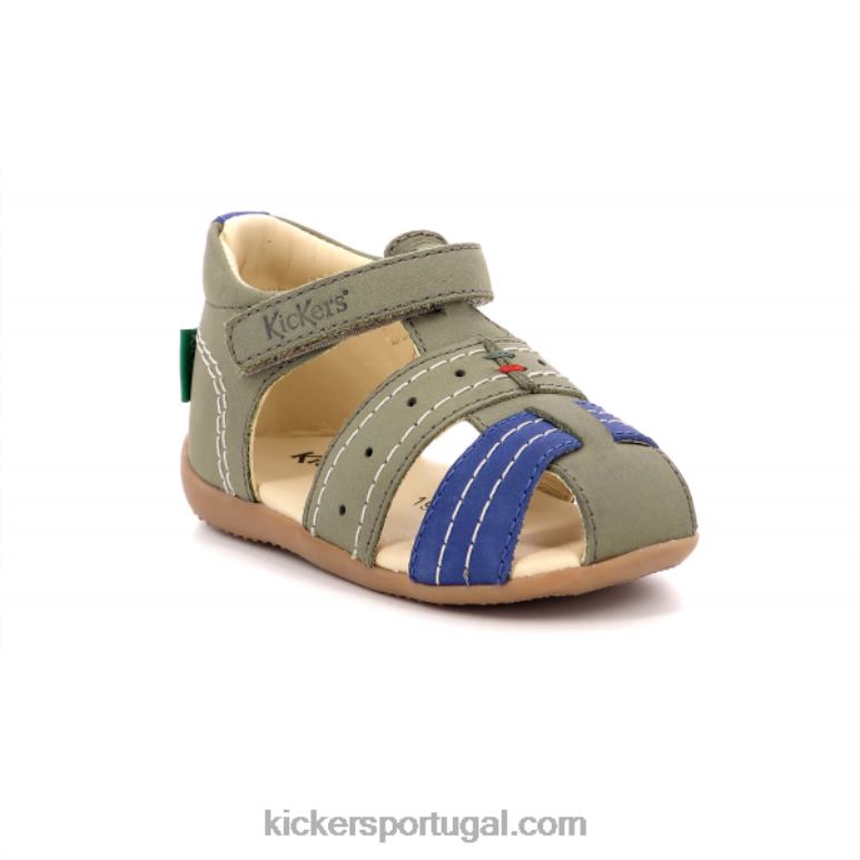 Kickers bigbazar-2 cáqui azul V24TH727 crianças