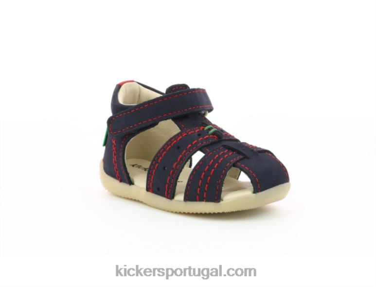 Kickers bigbazar-2 vermelho marinho V24TH449 crianças