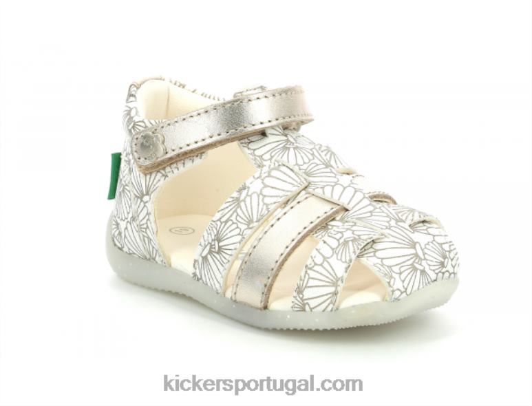 Kickers bigflo-2 concha de prata branca V24TH581 crianças