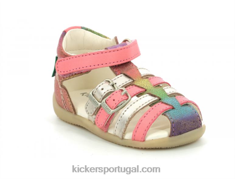 Kickers bigkro rosa metalizado V24TH594 crianças