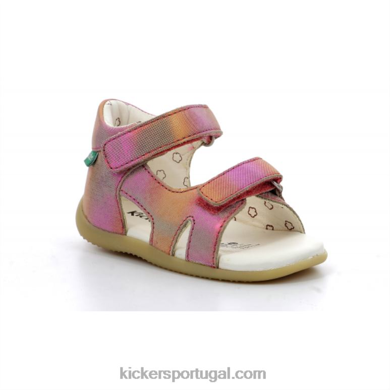 Kickers binsia-2 arco-íris rosa V24TH609 crianças