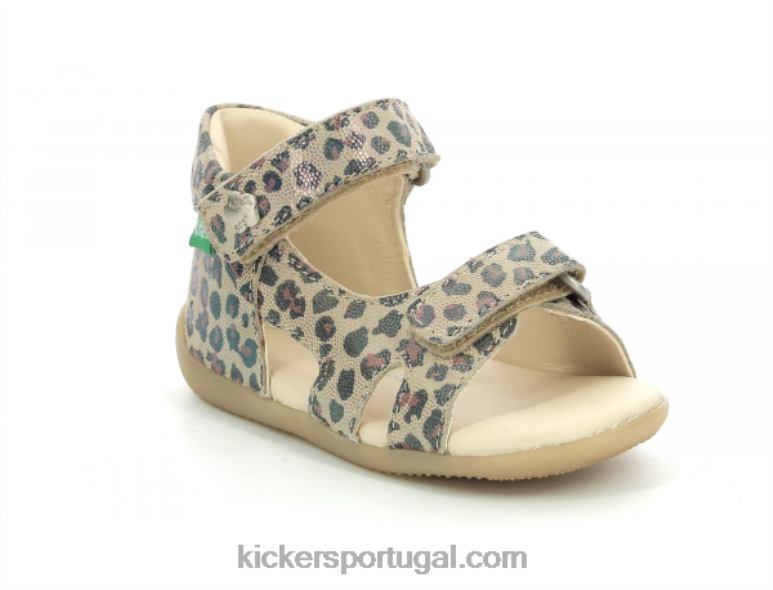 Kickers binsia-2 camelo leopardo V24TH376 crianças