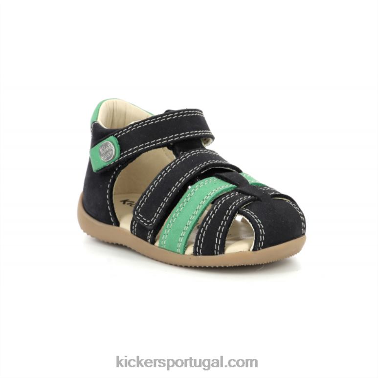 Kickers bipé verde marinho V24TH516 crianças
