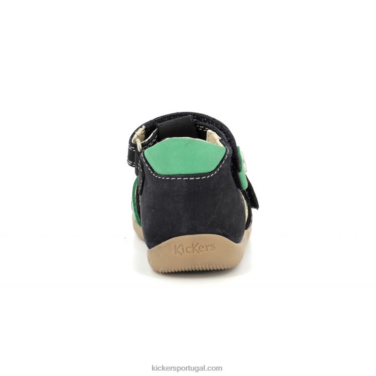 Kickers bipé verde marinho V24TH516 crianças