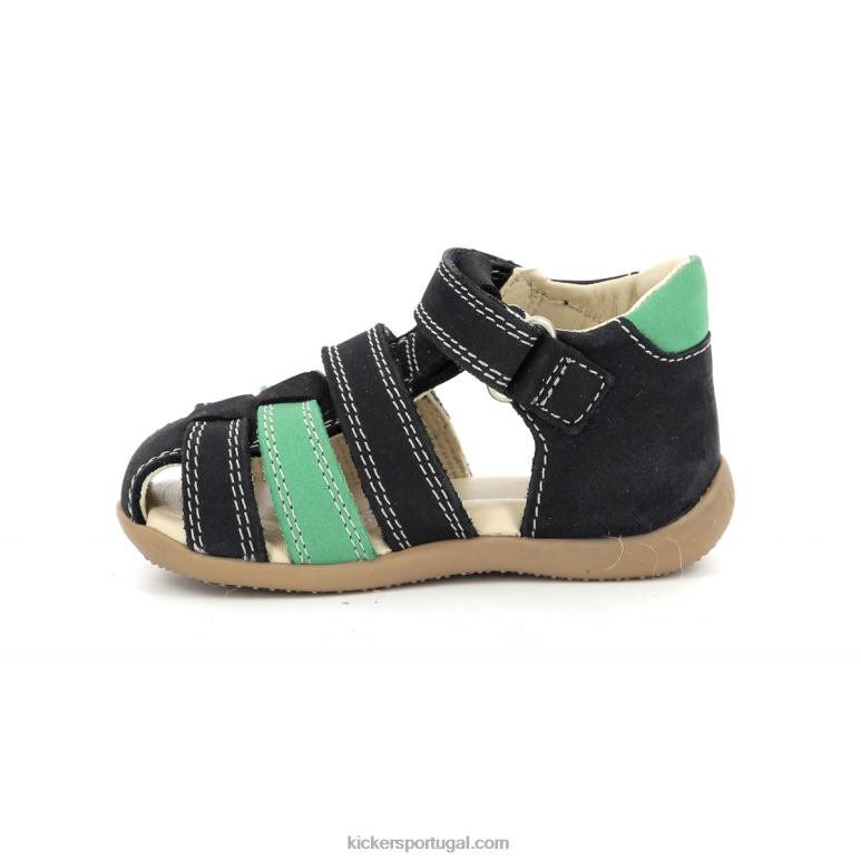 Kickers bipé verde marinho V24TH516 crianças