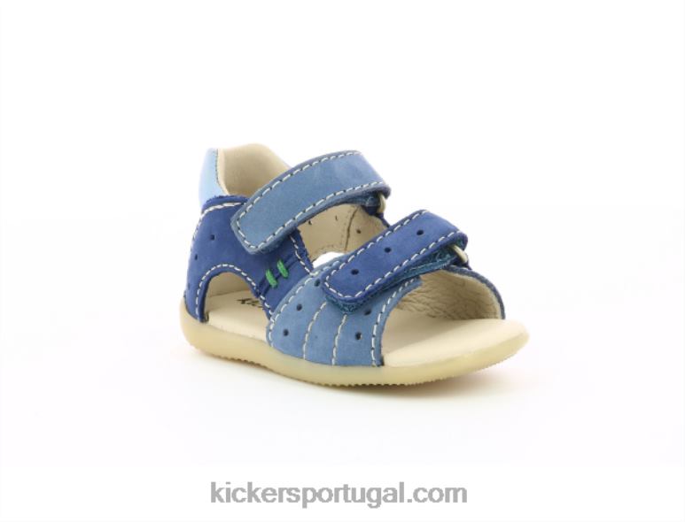 Kickers boping-2 azul tricolor V24TH565 crianças