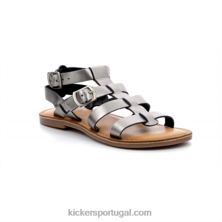 Kickers chutar prata atordoada V24TH713 crianças