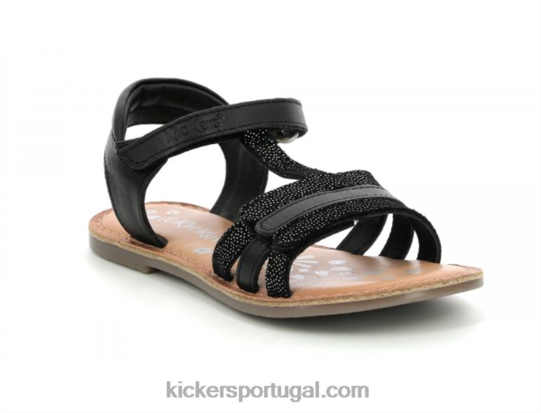 Kickers diamante preto brilhante V24TH499 crianças