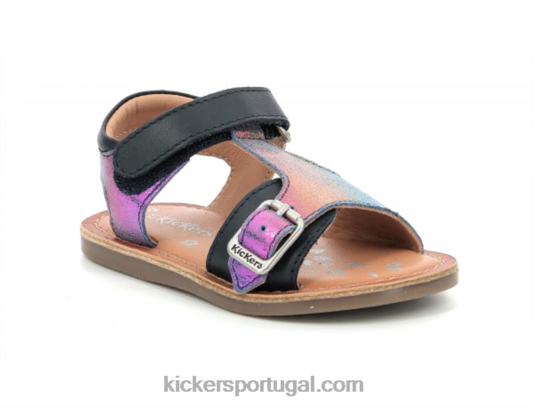 Kickers diazz azul escuro metalizado V24TH577 crianças
