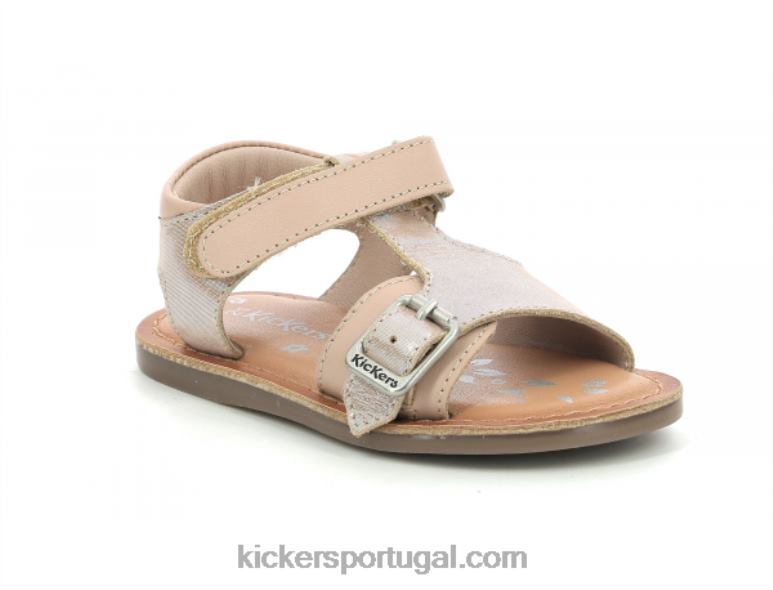 Kickers diazz rosa claro metalizado V24TH554 crianças