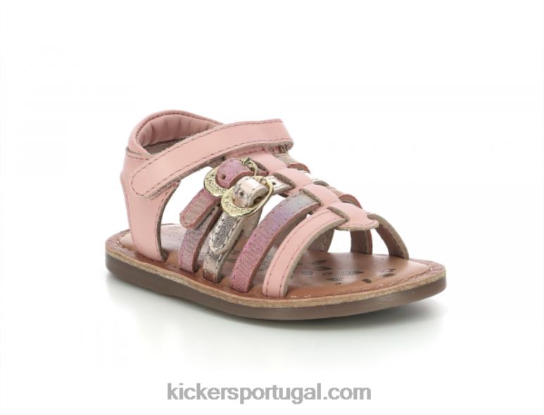 Kickers diveta arco-íris rosa claro V24TH429 crianças