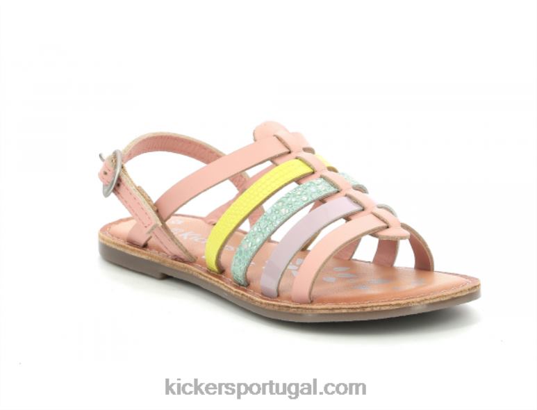 Kickers dixon rosa amarelo roxo verde V24TH421 crianças