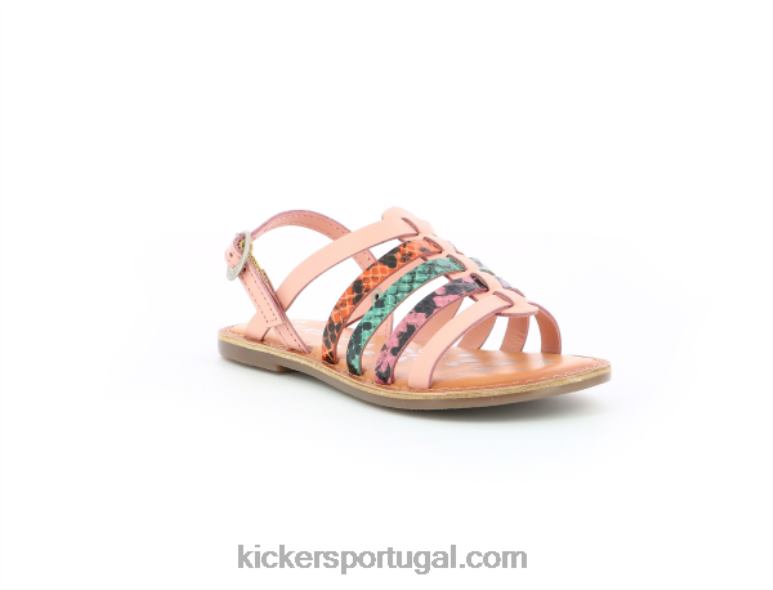 Kickers dixon rosa réptil tricolor V24TH757 crianças