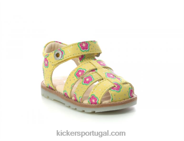 Kickers flor amarela nonosti V24TH543 crianças