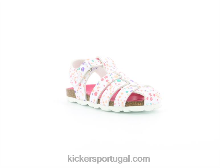 Kickers flor branca de verão V24TH753 crianças