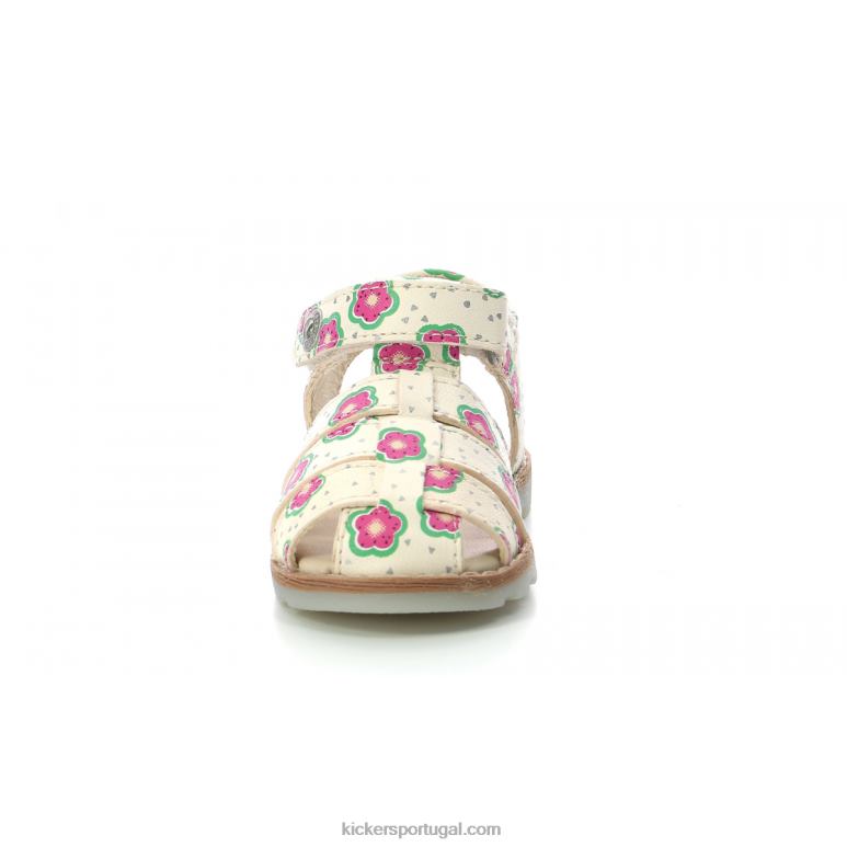 Kickers flor branca nonosti V24TH545 crianças