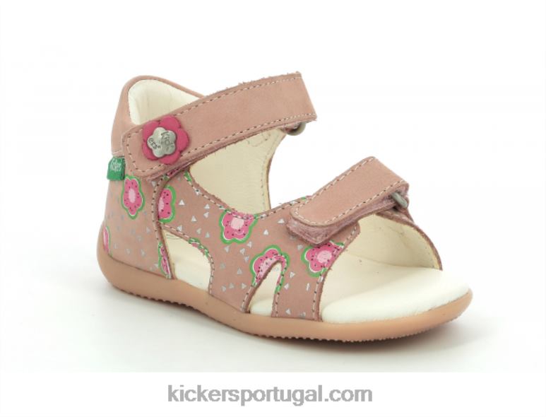 Kickers flor rosa binsia-2 V24TH381 crianças