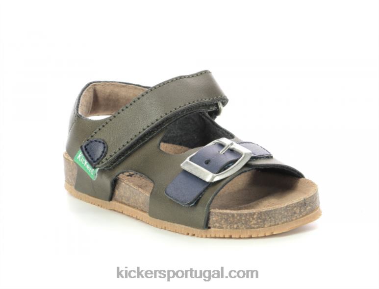 Kickers fuxio luz caqui V24TH597 crianças