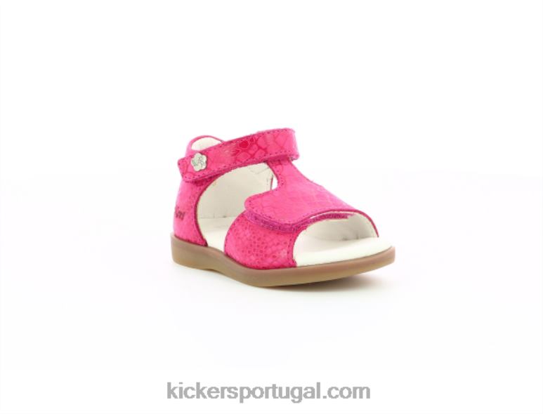 Kickers giusticia réptil rosa estampado V24TH463 crianças