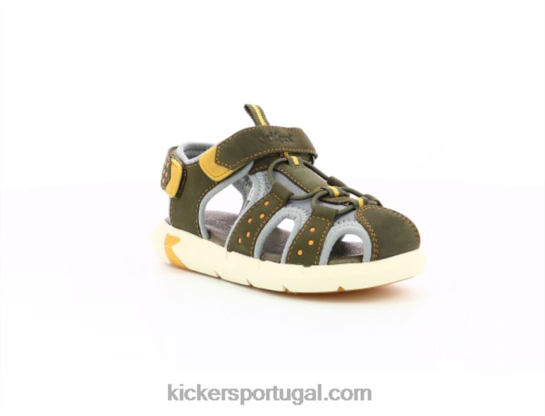 Kickers jumange caqui amarelo V24TH493 crianças