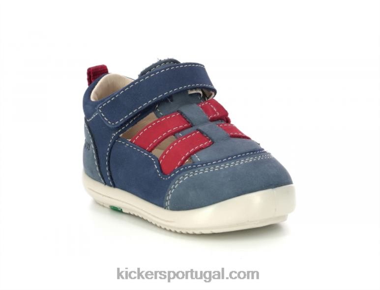 Kickers klony azul vermelho V24TH418 crianças