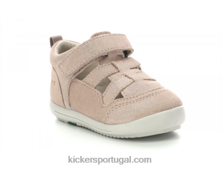 Kickers klony rosa claro metalizado V24TH567 crianças