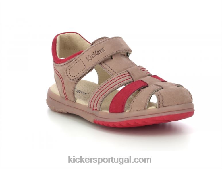 Kickers laranja bege platinado V24TH404 crianças