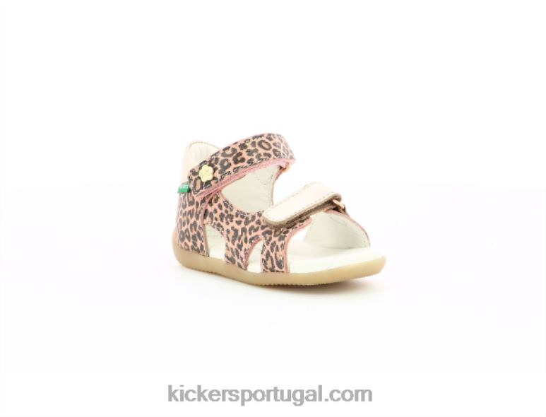 Kickers leopardo bege binsia-2 V24TH756 crianças