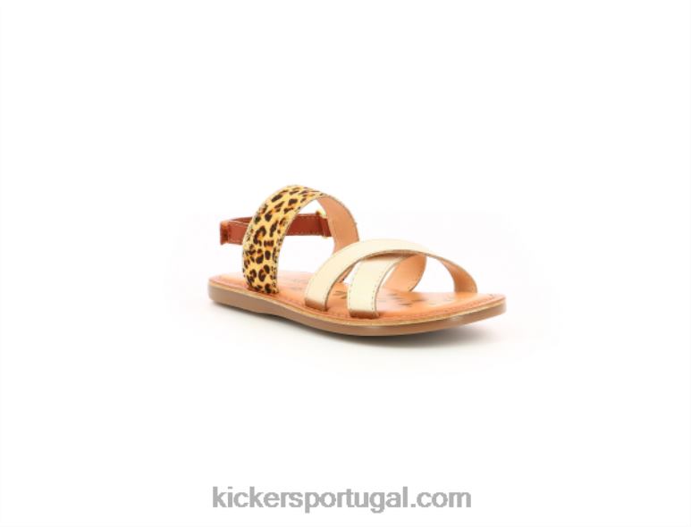 Kickers leopardo de ouro dyacross V24TH752 crianças