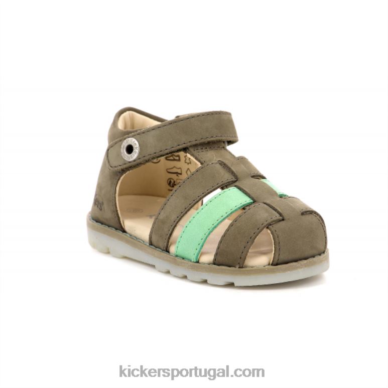 Kickers nonopi caqui verde V24TH701 crianças
