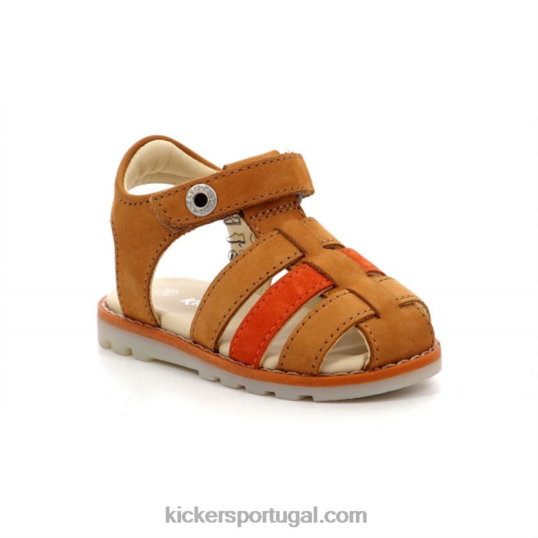 Kickers nonosti camelo laranja V24TH619 crianças