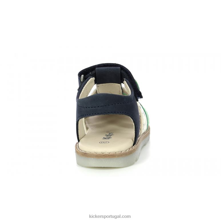 Kickers nonosti verde marinho branco marina V24TH399 crianças