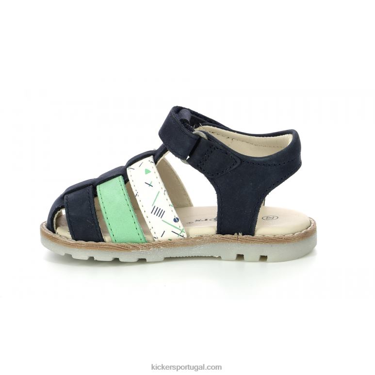 Kickers nonosti verde marinho branco marina V24TH399 crianças